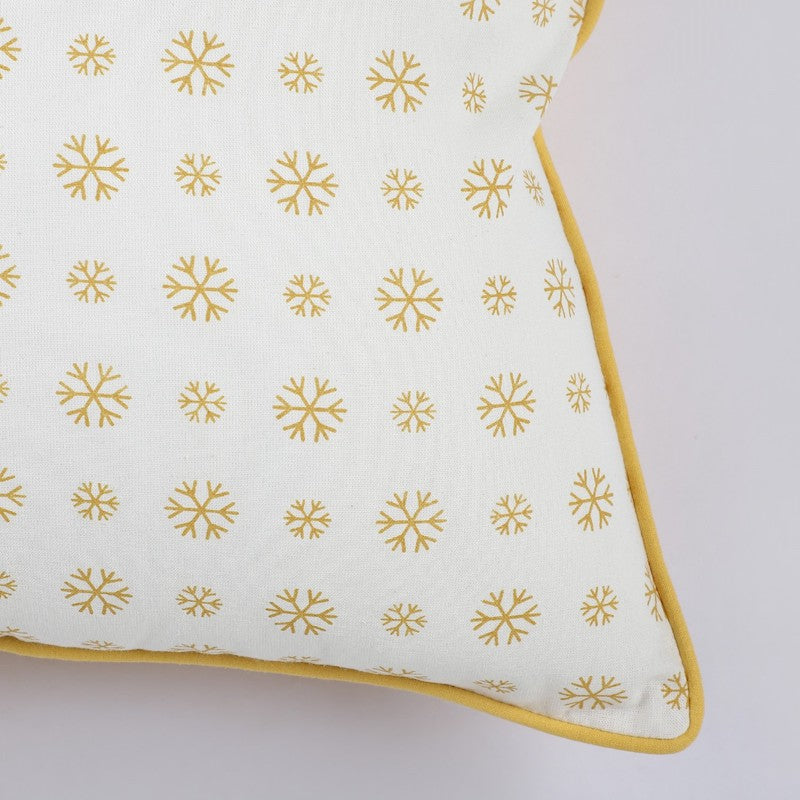 Cotton Two Way Cushion Cover- Yellow (Set of 5)