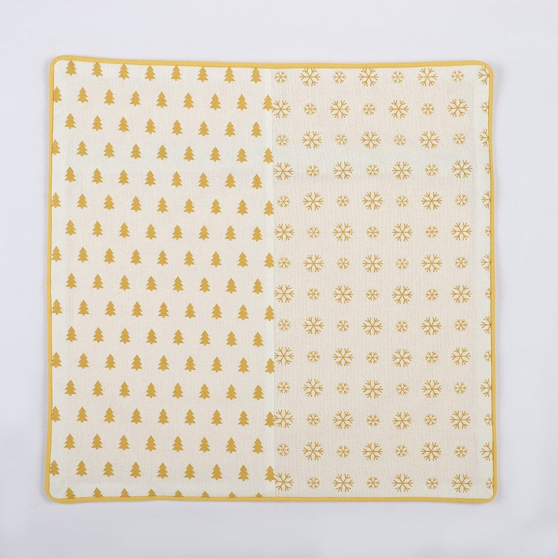 Cotton Two Way Cushion Cover- Yellow (Set of 5)