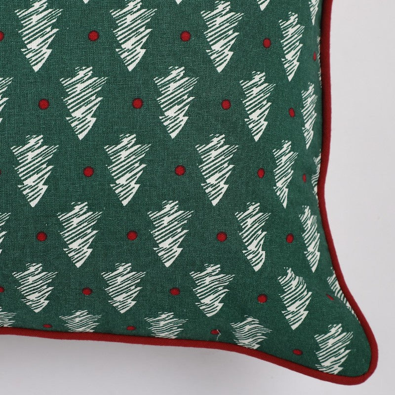 Green Motif Printed Cushion Covers (Set of 5)