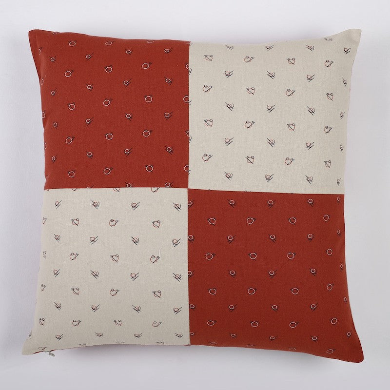 Yin Yang Red & White Cushion Covers (Set of 5)