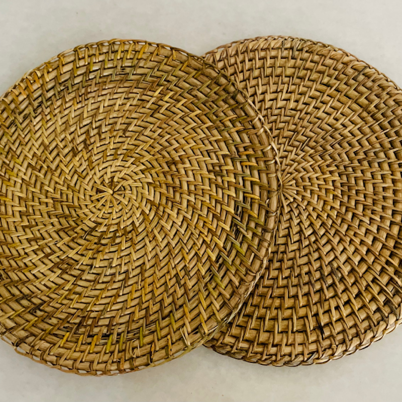 Vintage Cane Eco Friendly Placemats (Pack of 2)