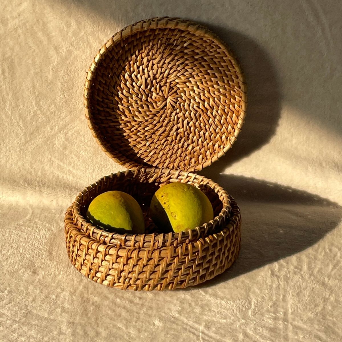 Natural Weave Cane Roti | Fruit Basket Box