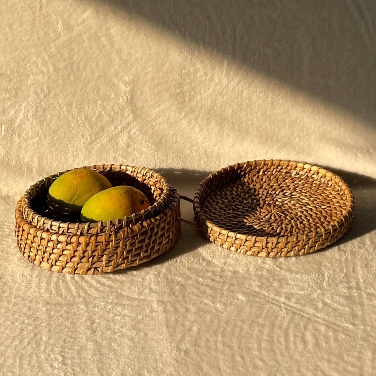Natural Weave Cane Roti | Fruit Basket Box