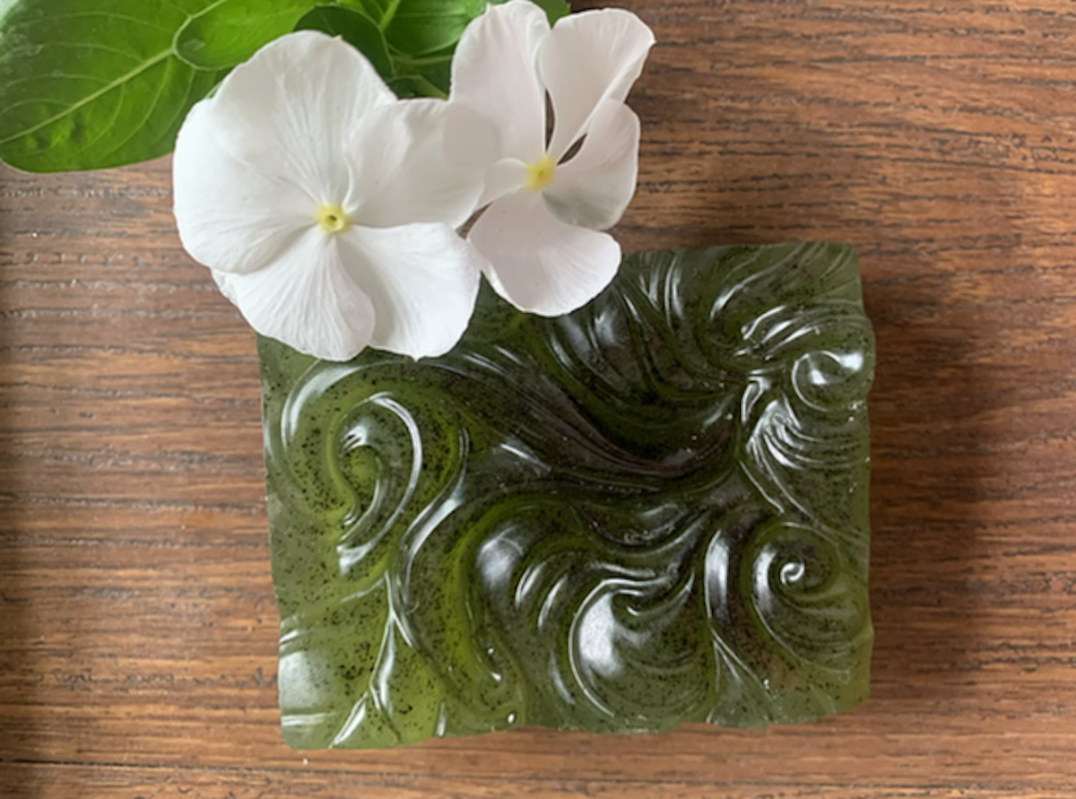 Mighty Swirl Dark Green Hydrating Soap Bar