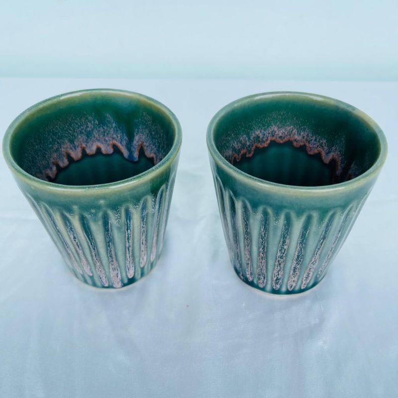 Sea Green Glass Set (Set of 2)