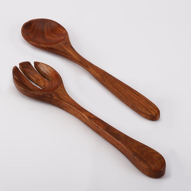 Burnt wood Serving  Spoon- Set Of 2