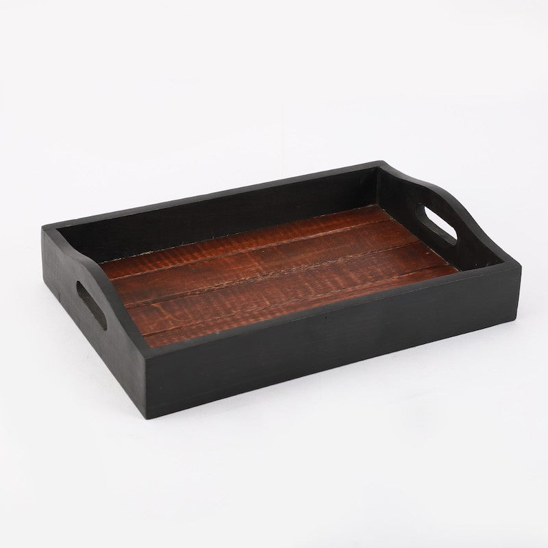 Handcrafted Wooden Tray with Panels