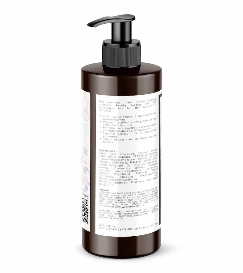 Hair Growth Shampoo with Seaweed & Amla