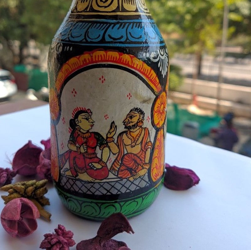 Pattachitra Lord Krishna Birth Story Bottle