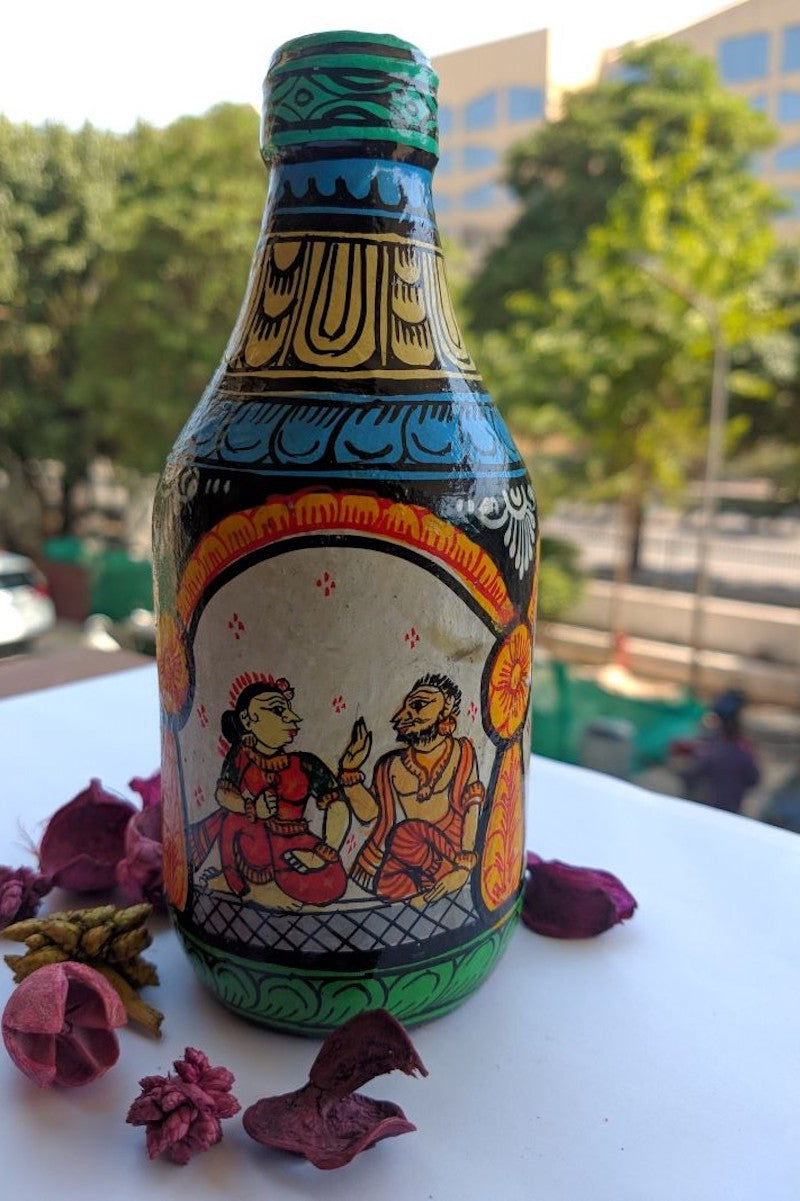 Pattachitra Lord Krishna Birth Story Bottle