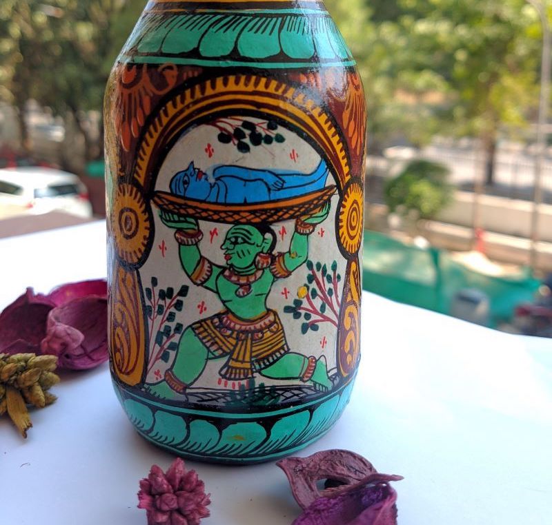 Pattachitra Krishna Story Bottle