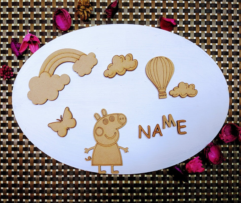 Peppa Pig Nameplate (DIY KIT)