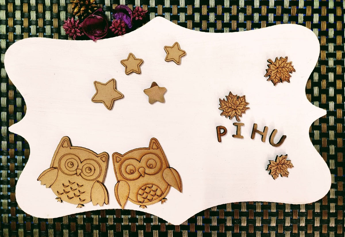 DIY "Trendy Owls" Nameplate