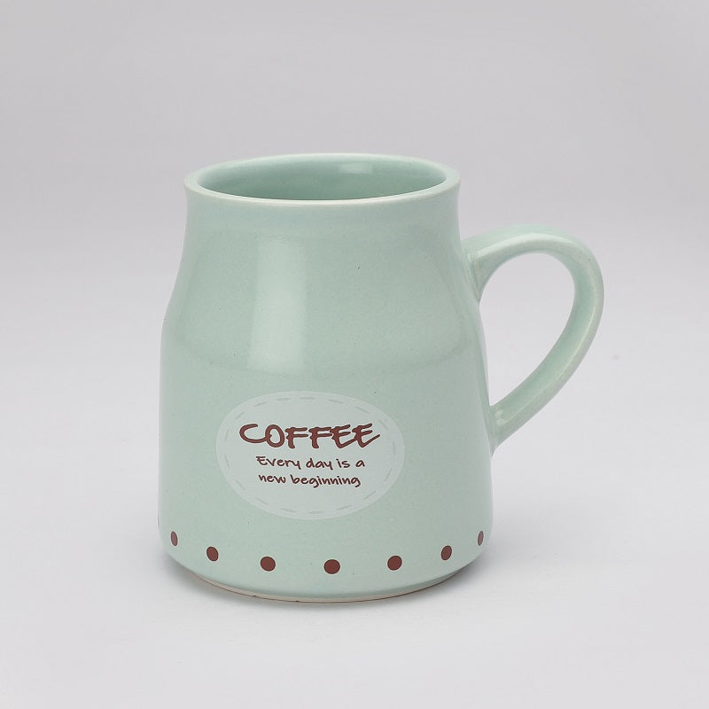 Ceramic Pastel Coffee Mugs- Set of 6
