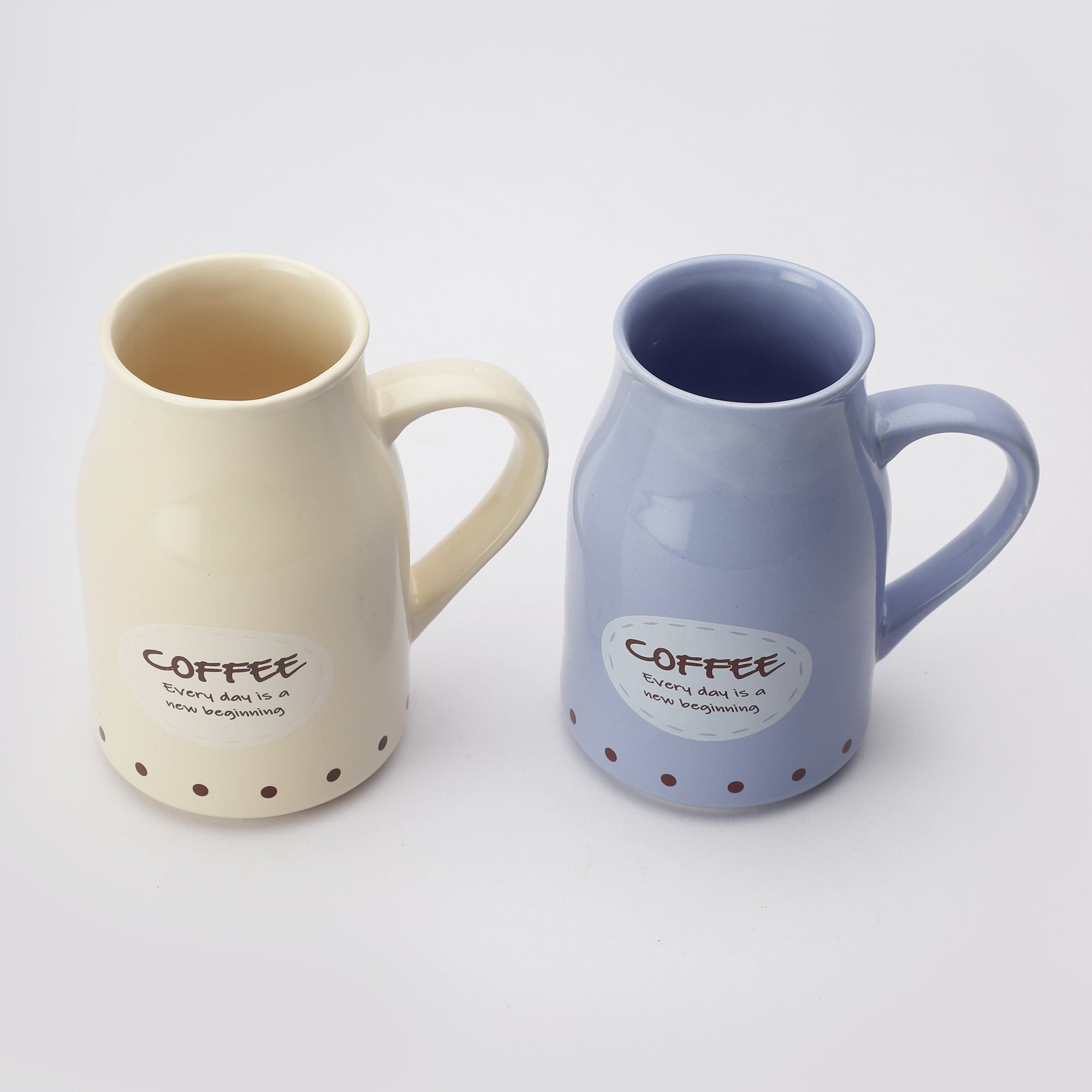 Large Ceramic Coffee Mug (Set of 2)