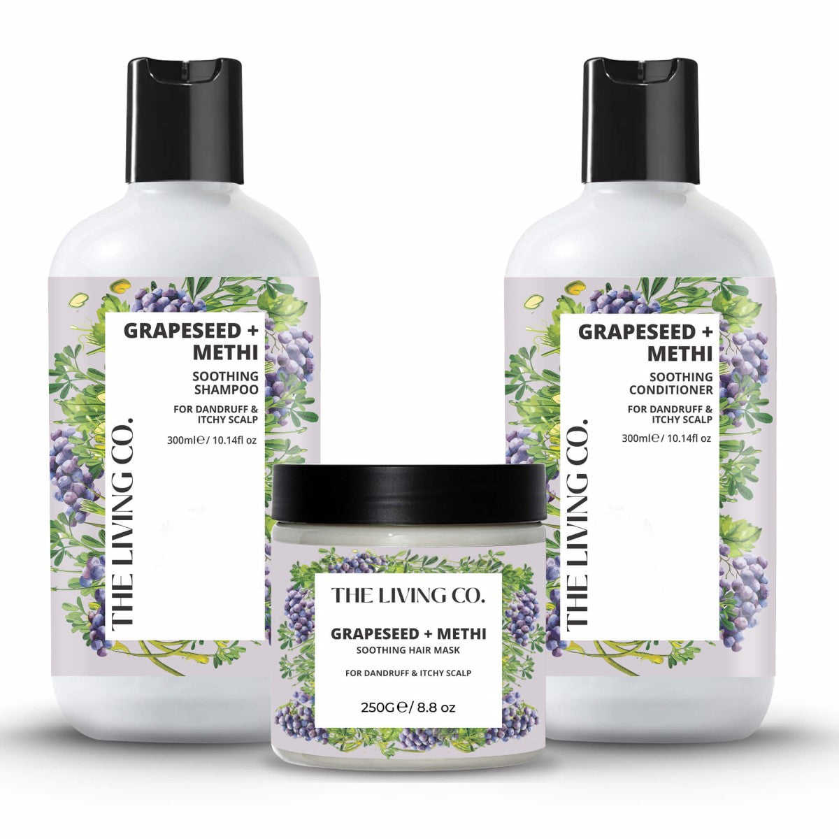 Soothing Hair Care Kit With Grapeseed + Methi