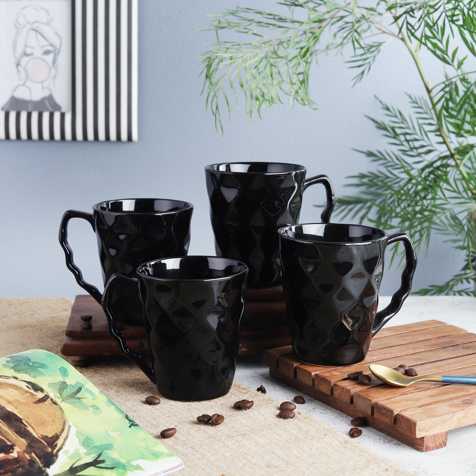 Ceramic Elegent Black Coffee Mug