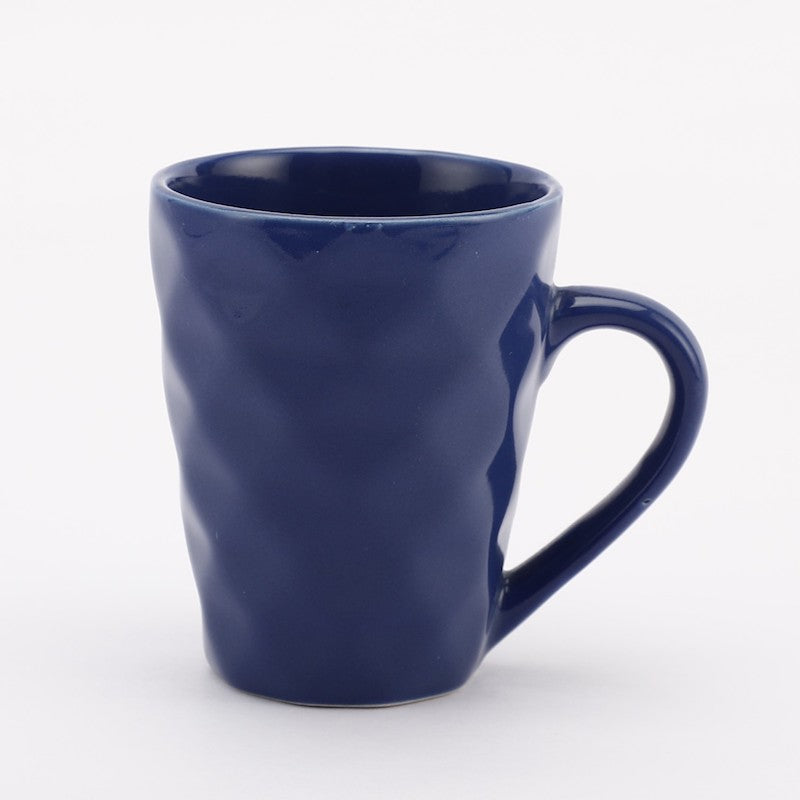 Elegant Glazed Ceramic Coffee Mugs (Set of 6)