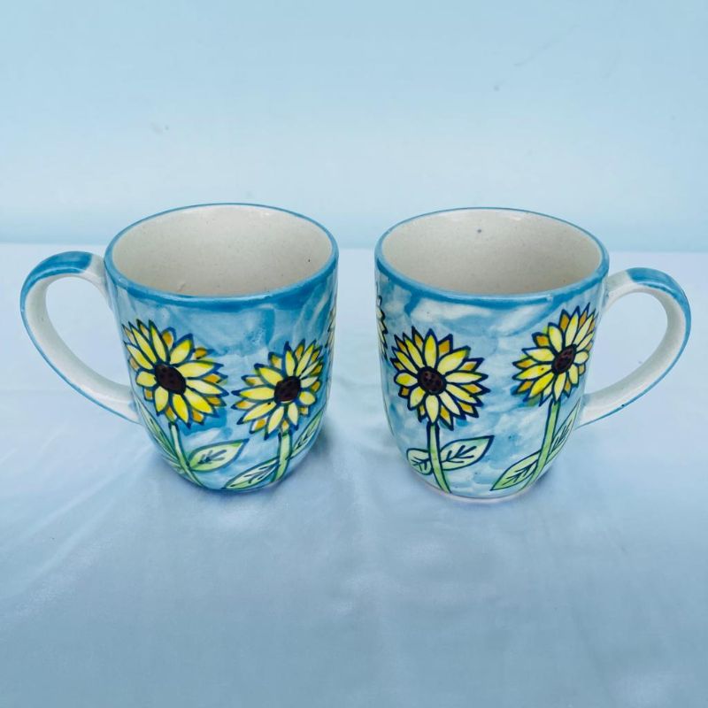 Sunflower in the Sky Bowls & Mugs (Set of 4)