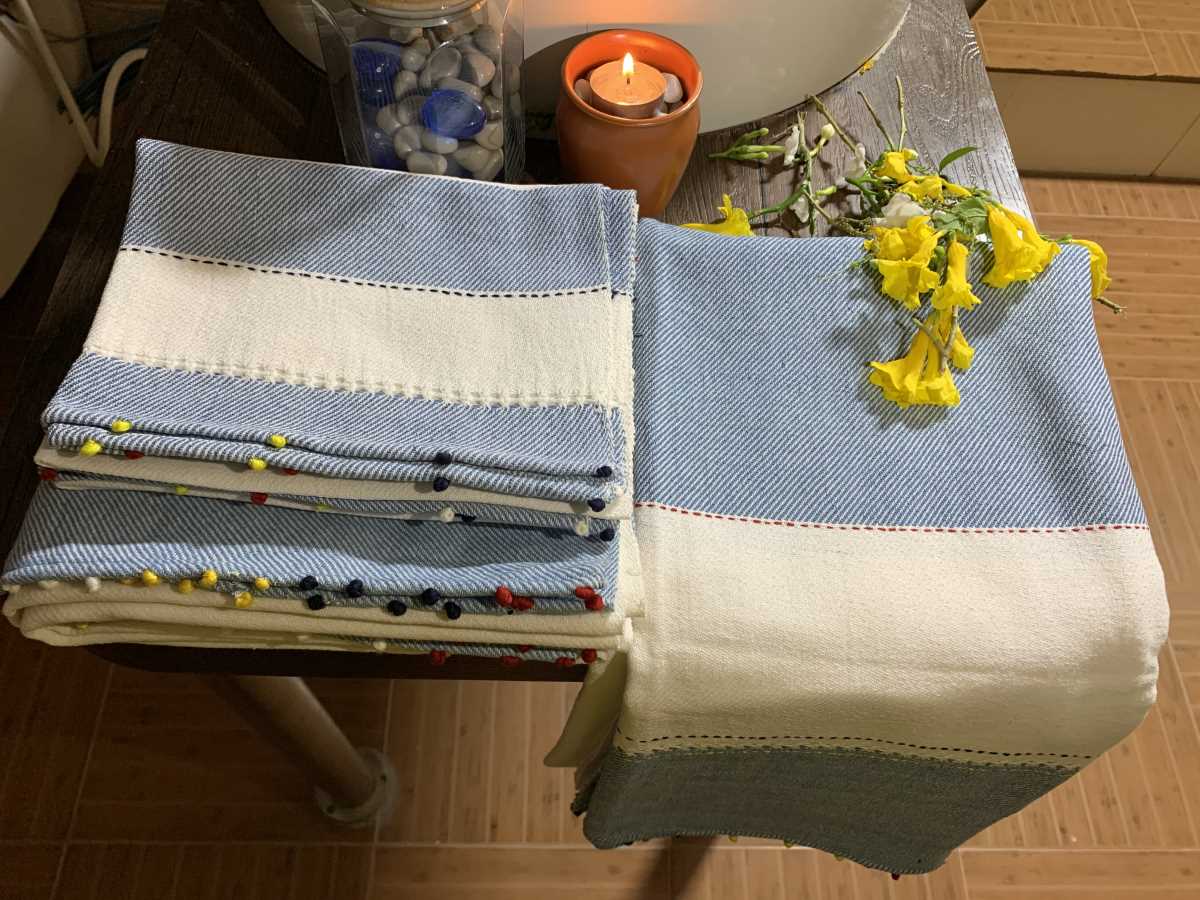 Handspun Handwoven Earthy Super Soft Towel