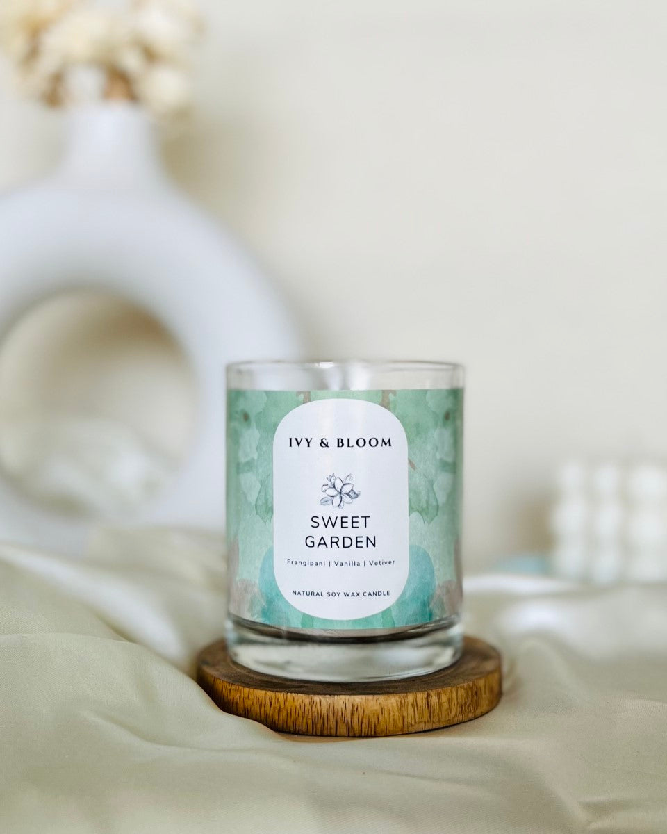 Sweet Garden Perfume Scented Soy Wax Candle (Maxi)