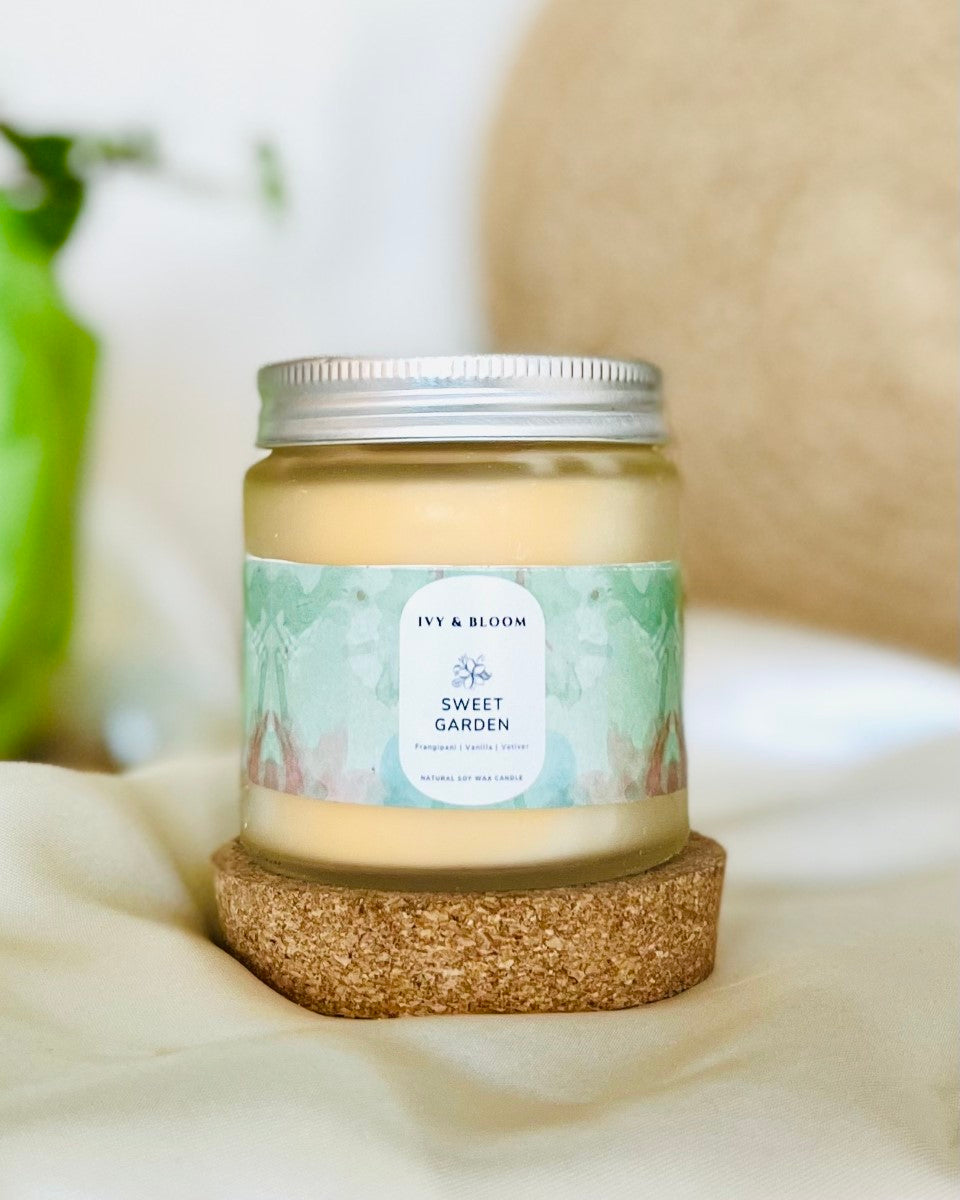 Sweet Garden Perfume Scented Soy Wax Candle (Midi)