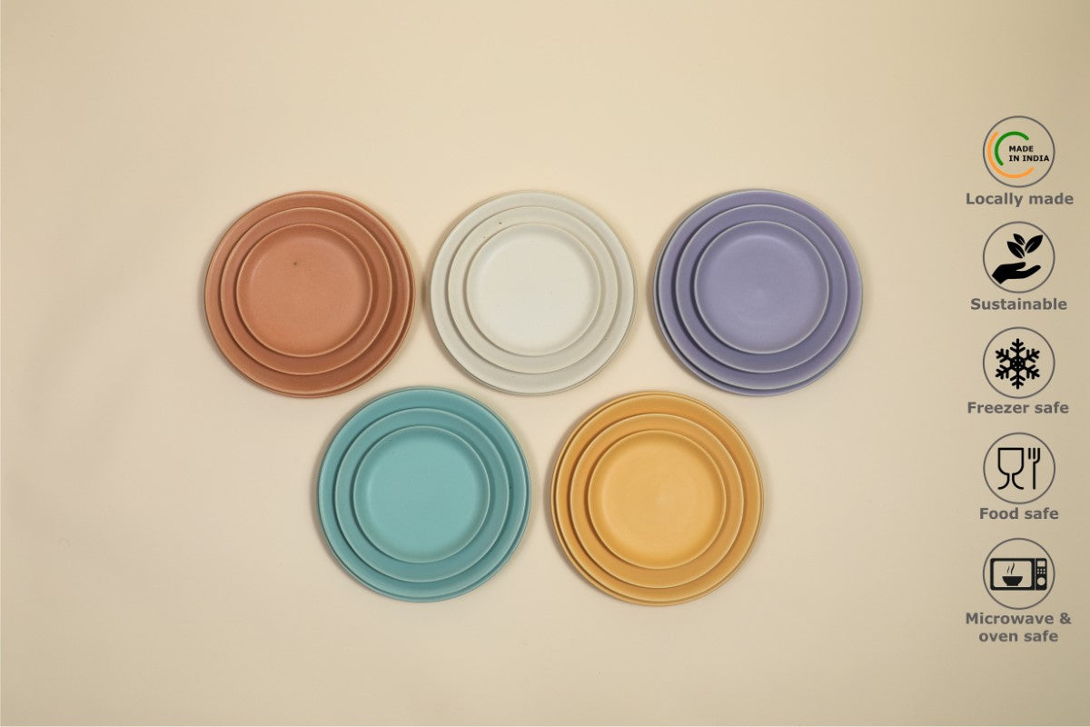 Handmade Coloured Ceramic Plate
