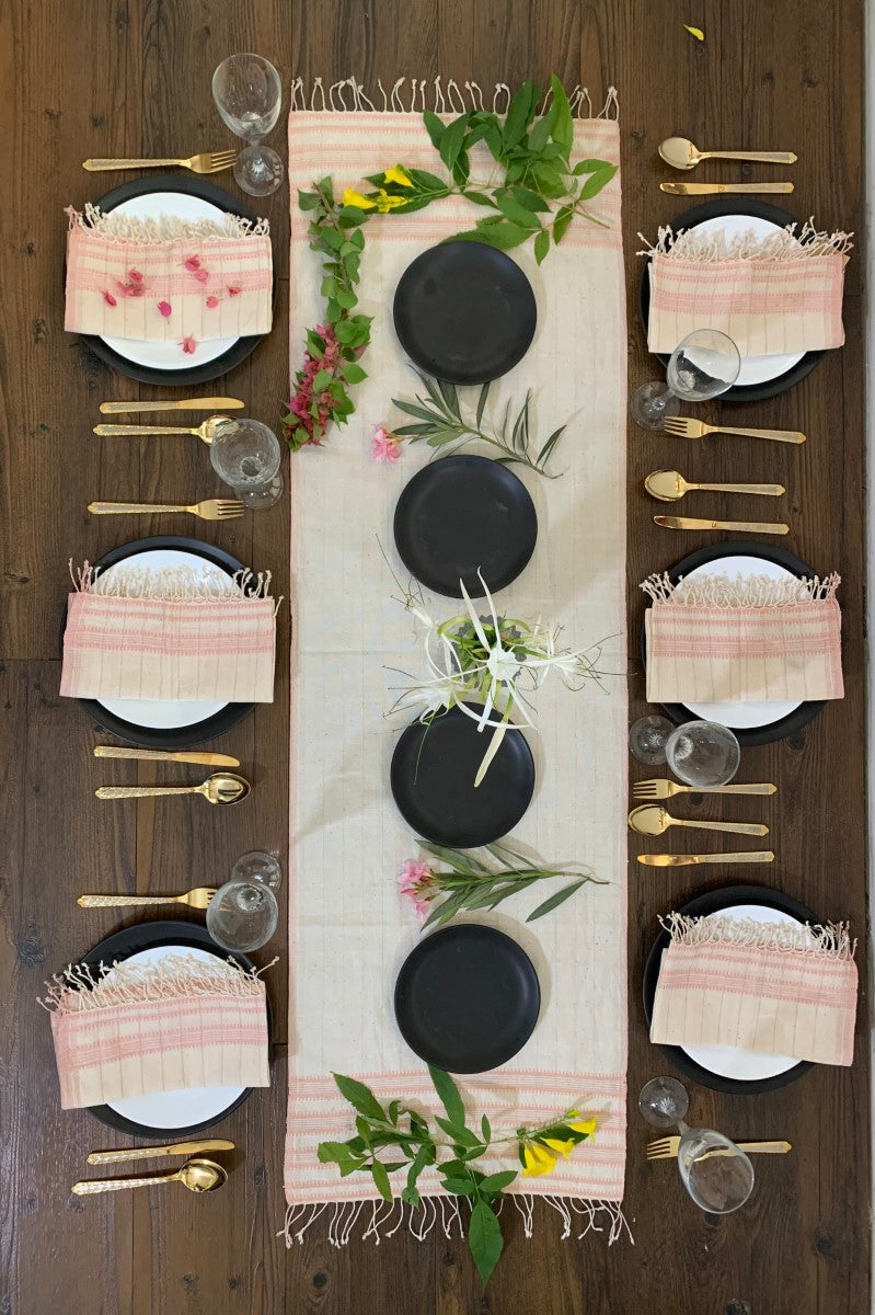 Organic Cotton Handcrafted Table Runner