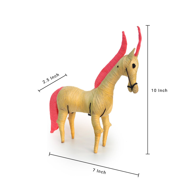 HandCrafted Coir Unicorn | Ecofriendly & Sustainable Décor