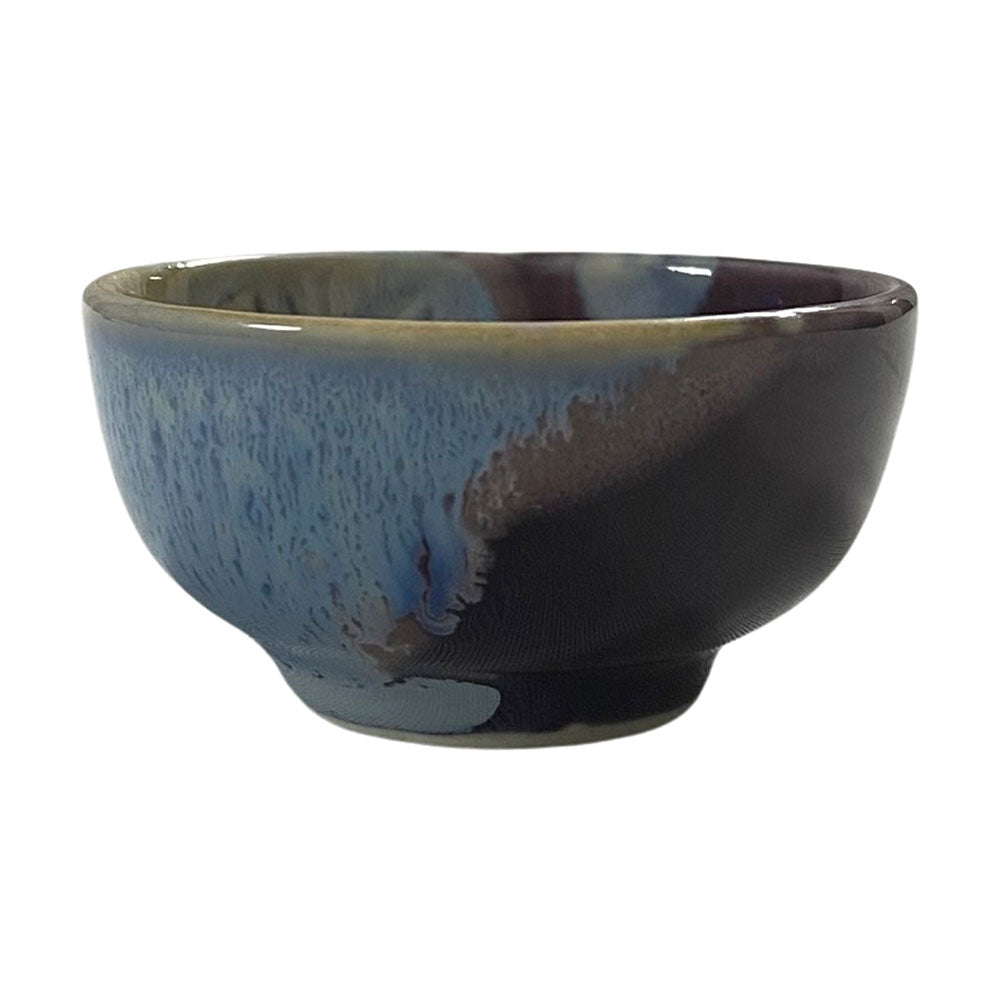 Chic Purple Red Hand-Glazed Ceramic Dip Bowls (Set of 2)