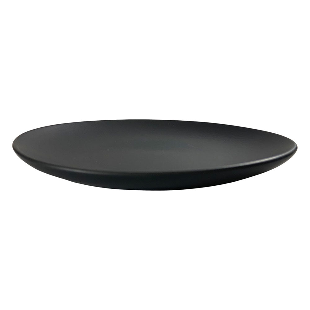 Matte Black Ceramic 7.5 Inches Quarter Plates (Set of 4)