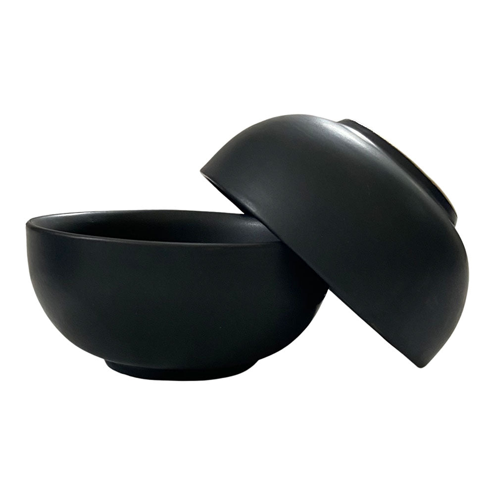Matte Black Ceramic Bowls/ Katoris (Set of 6)