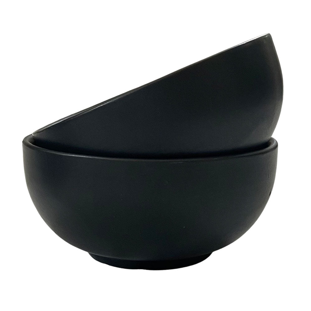 Matte Black Ceramic Bowls/ Katoris (Set of 6)