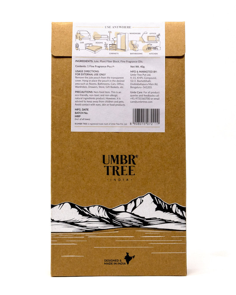 Bergamot Lime All-Natural Fine Fragrance Pouch