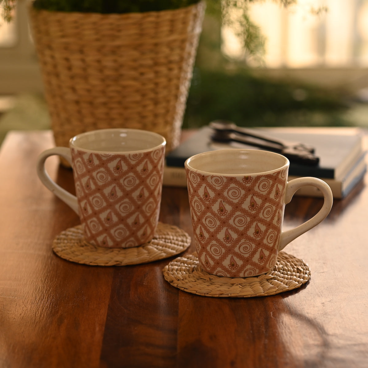 The Vivid Concord Ceramic Mugs (Set of 4)