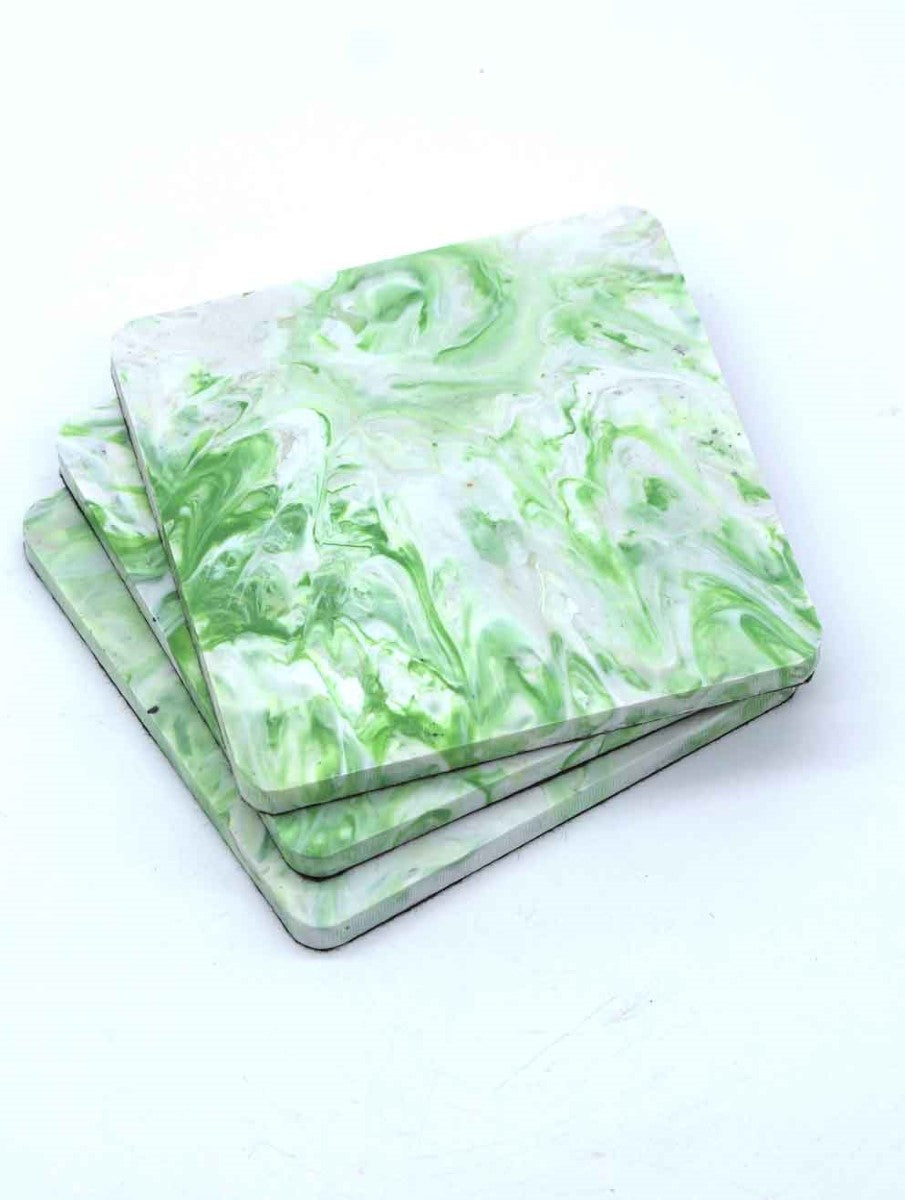 Lime Green Coasters (Set of 4)