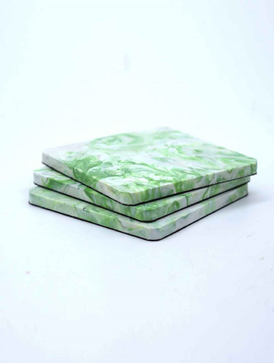 Lime Green Coasters (Set of 4)