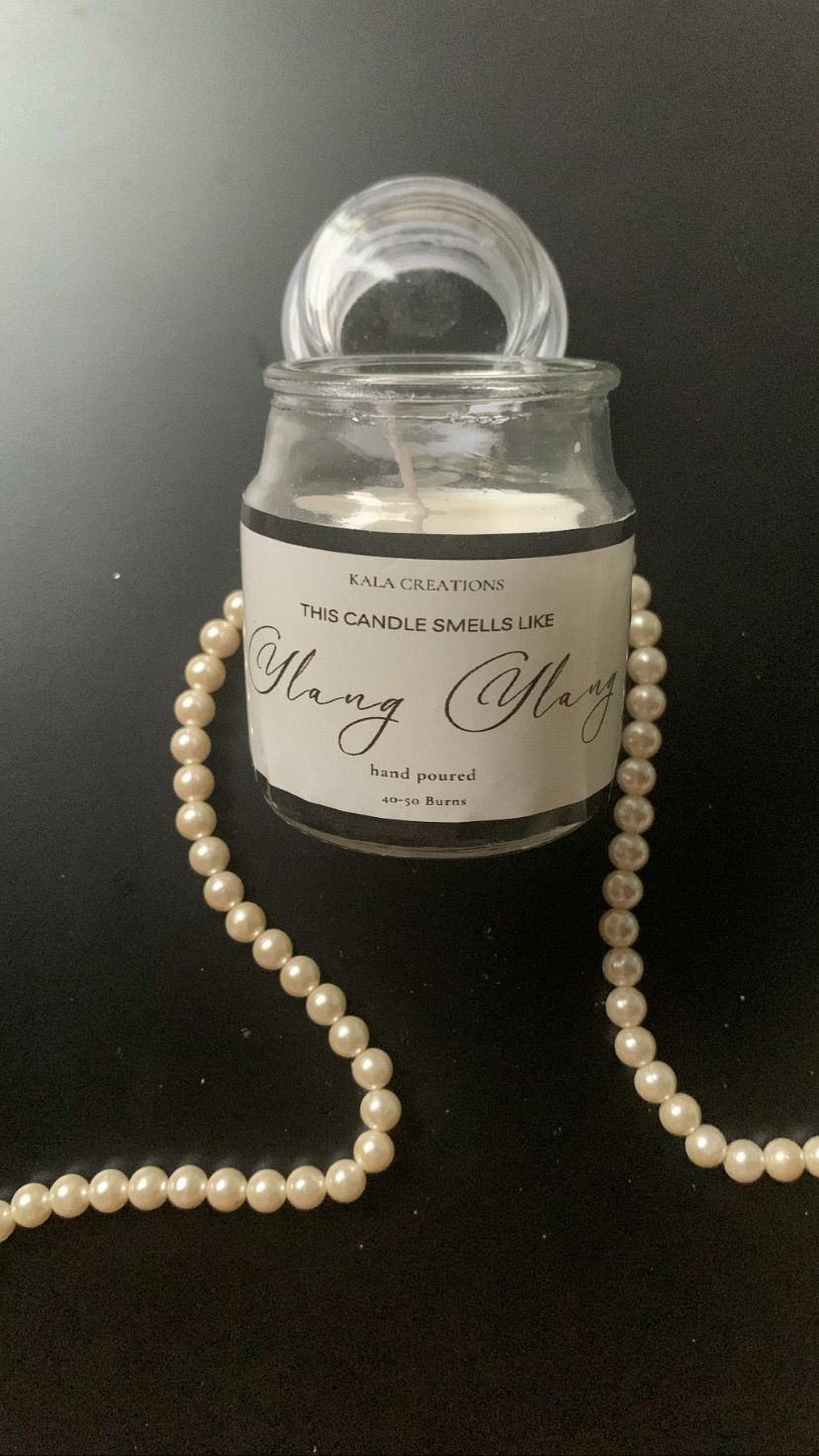 Glass Jar Scented Soy Candles - Soy Wax with Scented Essential Oil