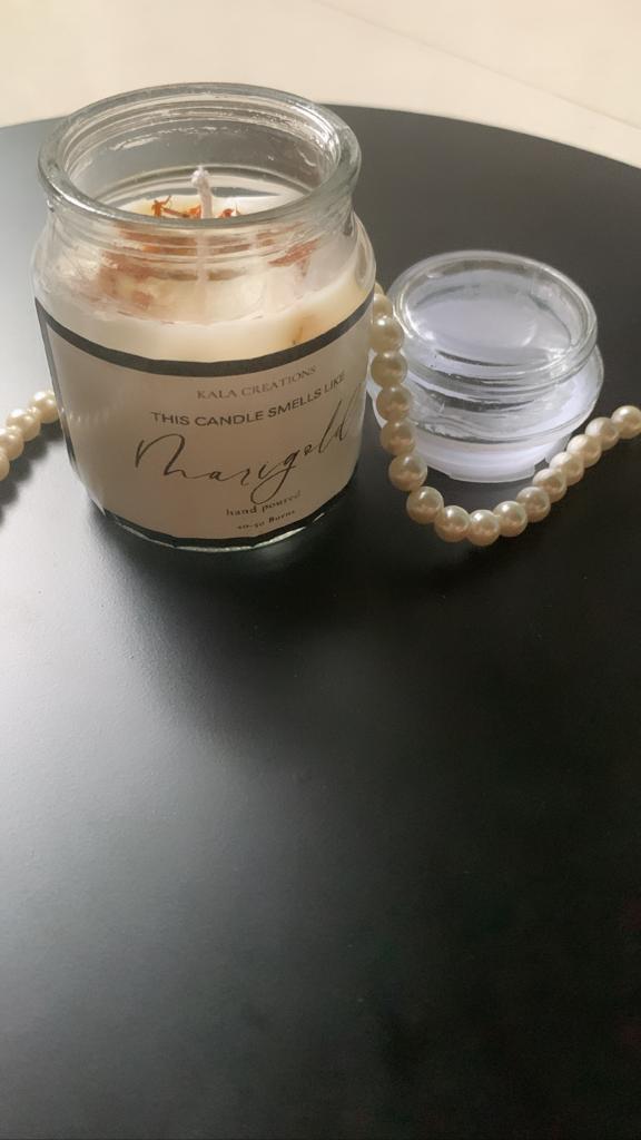 Glass Jar Scented Soy Candles - Soy Wax with Scented Essential Oil
