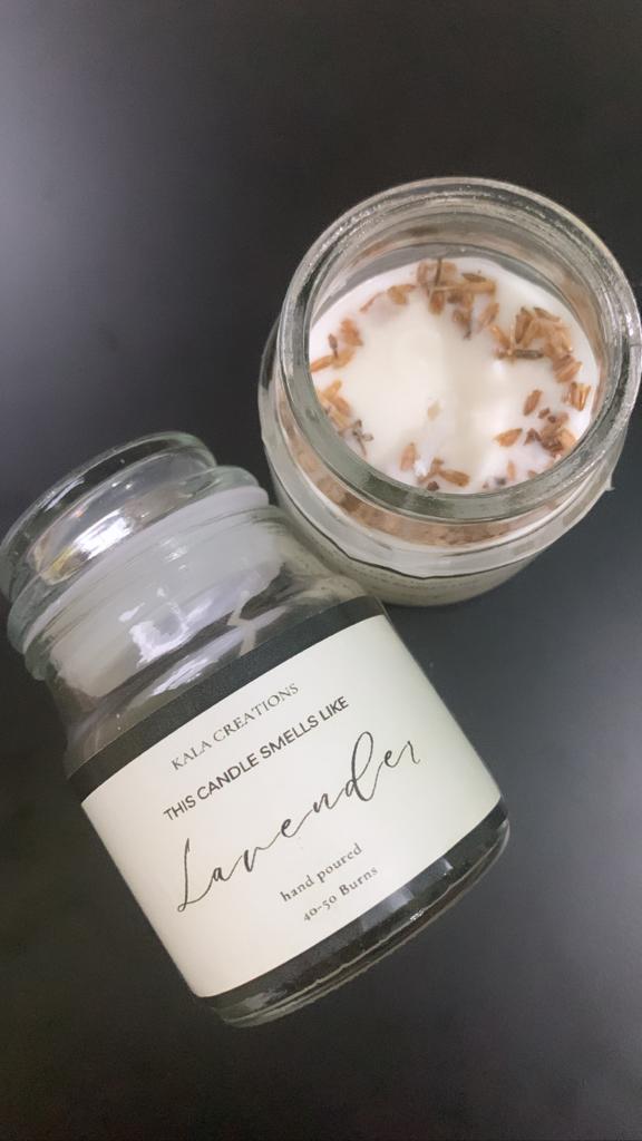 Glass Jar Scented Soy Candles - Soy Wax with Scented Essential Oil