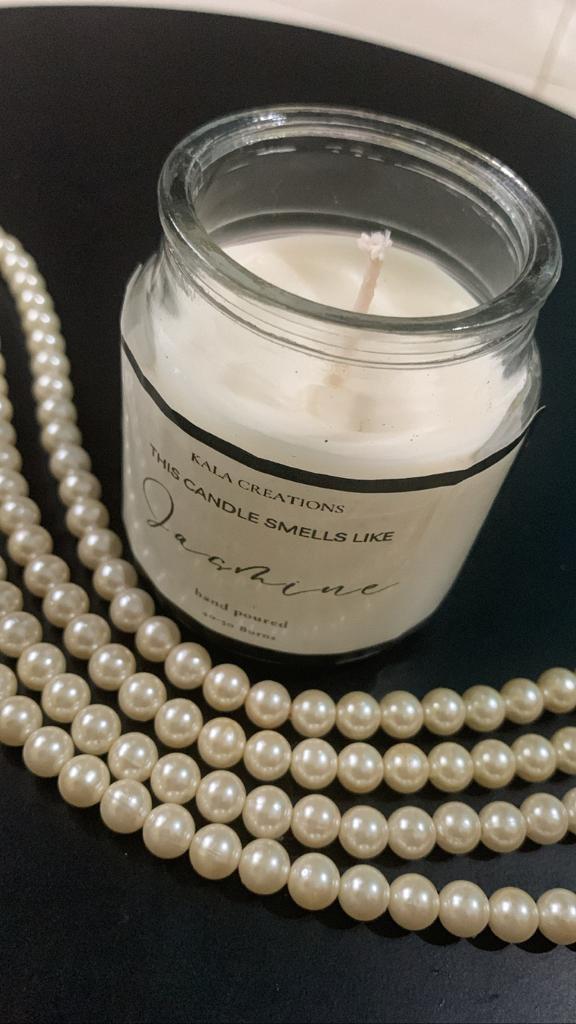 Glass Jar Scented Soy Candles - Soy Wax with Scented Essential Oil