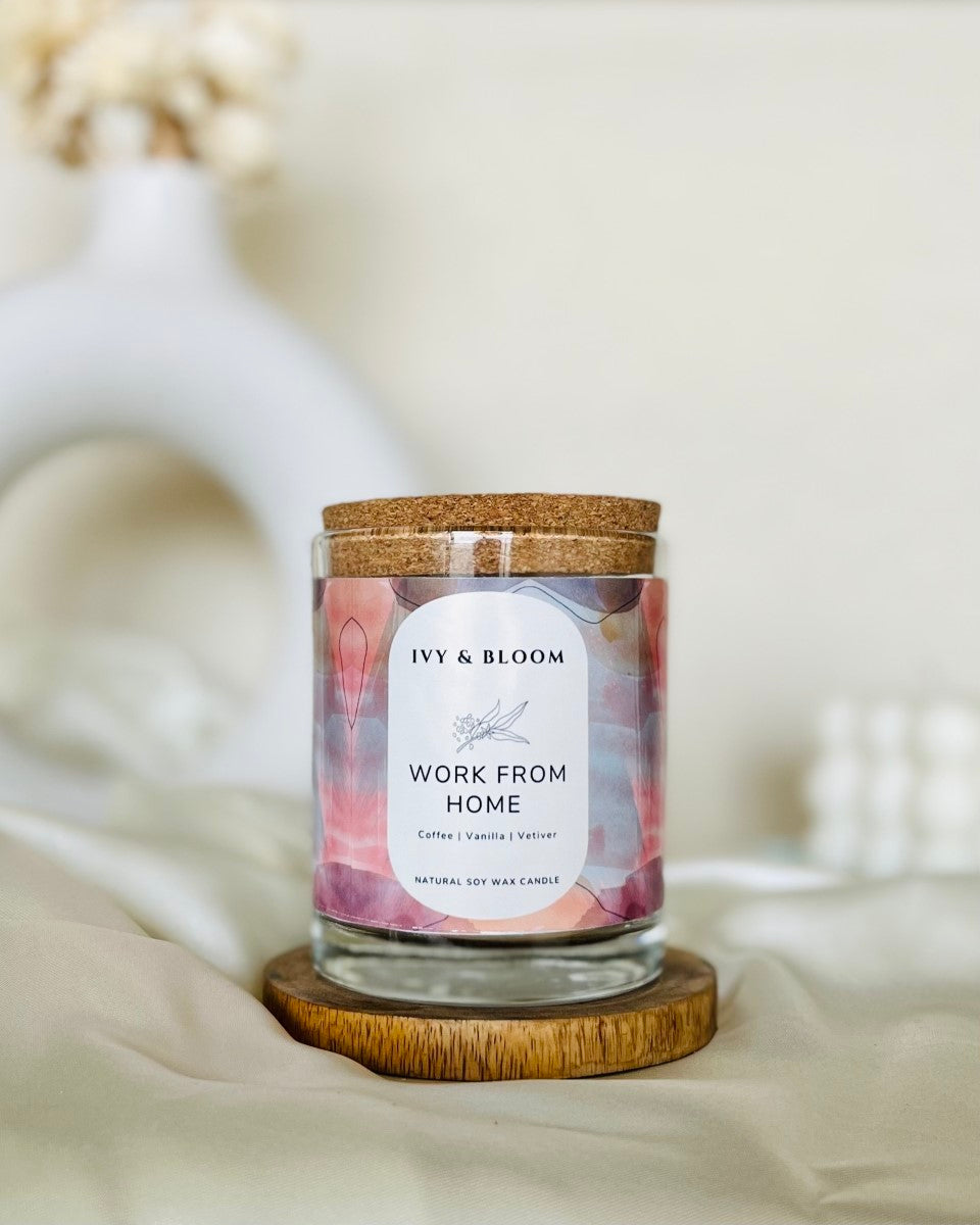Work From Home Perfume Scented Soy Wax Candle