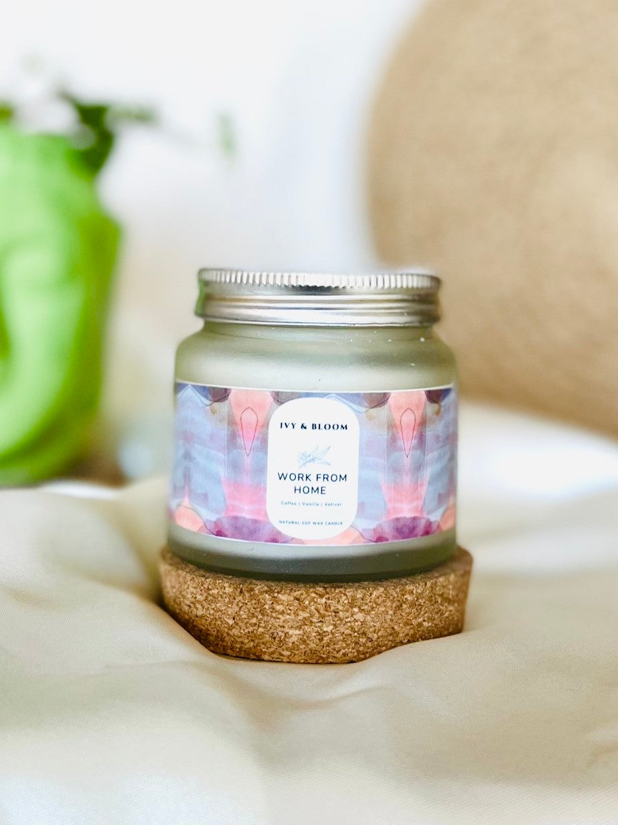 Work From Home Perfume Scented Soy Wax Candle