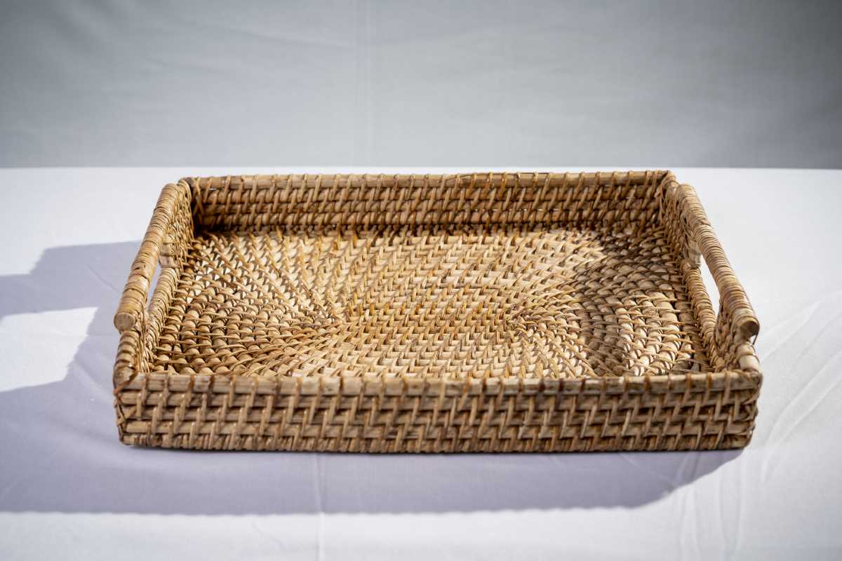 Handmade Square Tray With Handle