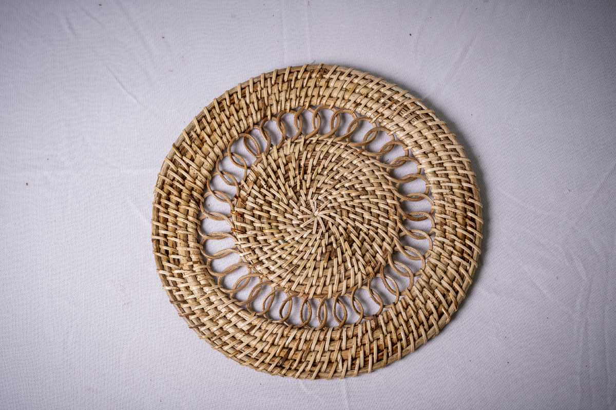 Handmade Round Designed Platter