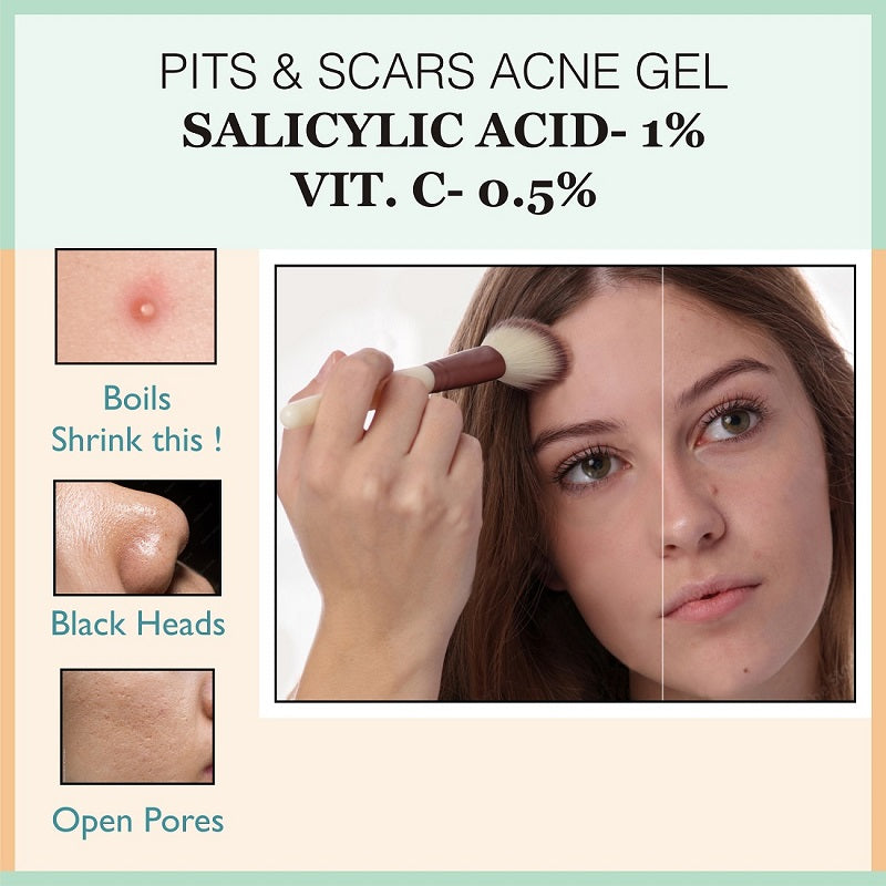 Pits & Scars Stop Acne Scar Removal Face Gel - 50ml