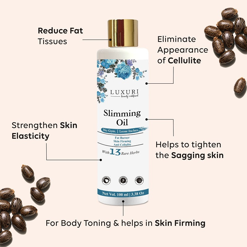 Slimming Oil, Shape Up & Fat Reduction Skin Firming Cellulite Oil-100ml