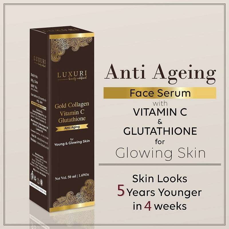 Gold Collagen Vitamin C Anti Aging Serum - 50ml